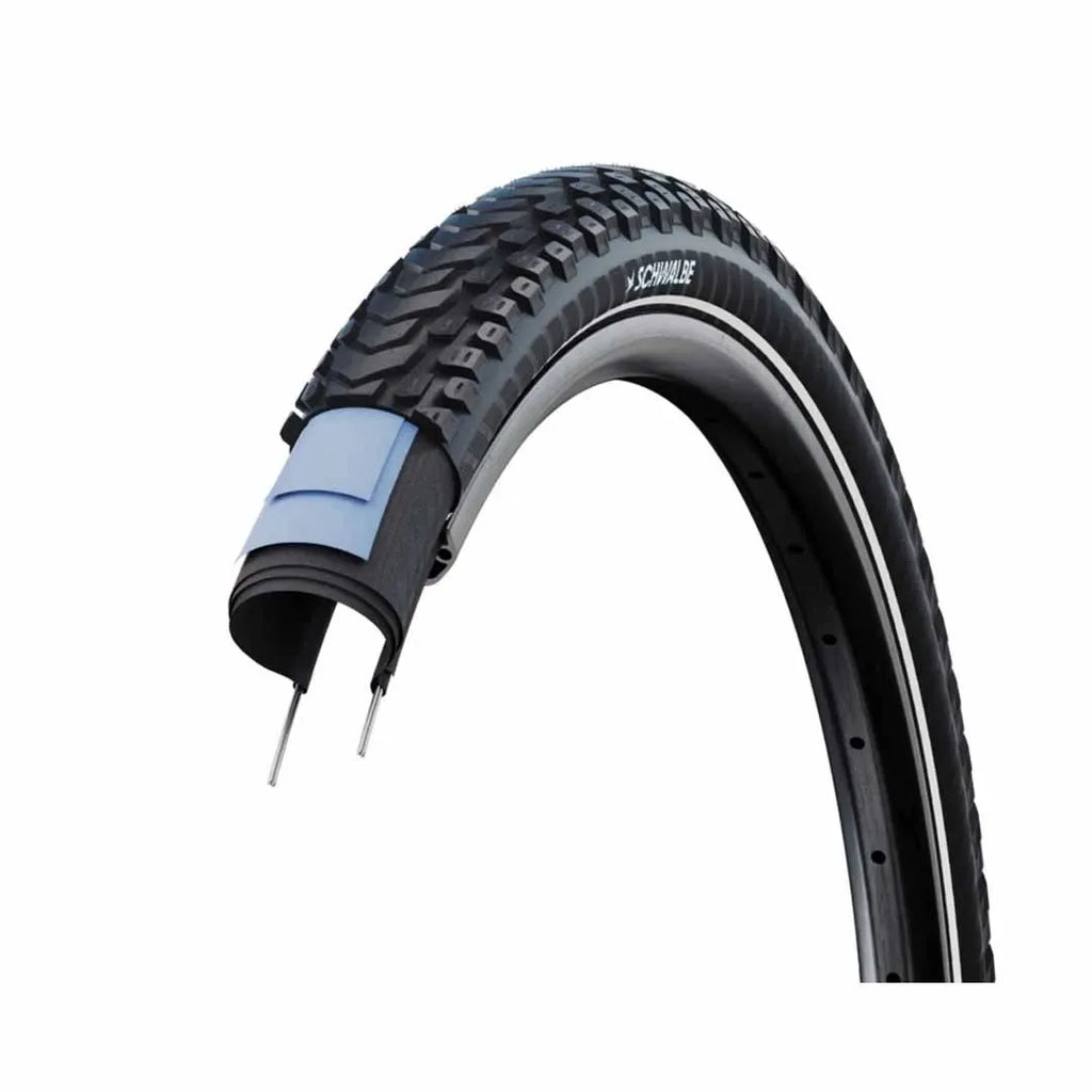 Schwalbe Marathon PRO Mondial Tubeless Tyre — 26 x 2.00" (50-559) / ADDIX Double Defense + V-Guard / Reflective / Black Wall
