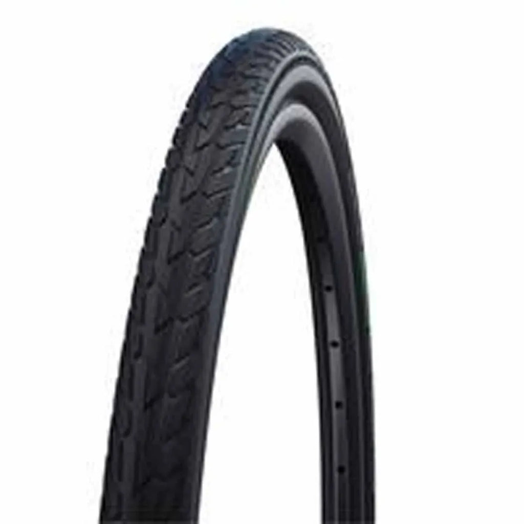 Schwalbe Motion Road Cruiser Wire Bead Tyre — 700 x 45c (47-622) / Green Compound K-Guard / White Wall