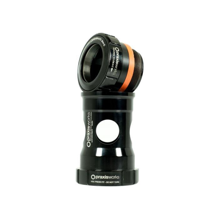Praxis Press Fit Bottom Bracket (Thread Together) — PF30 Frame / 30/28mm Spindle (Praxis) / Black