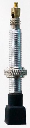 Generic Tubeless Presta Valve — 40mm / Alloy / Silver [1pc]