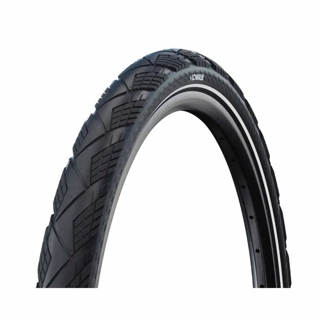 Schwalbe Marathon PRO Efficiency Tubeless Tyre — 27.5 x 2.15" (55-584) / ADDIX Race V-Guard / Reflective / Black Wall