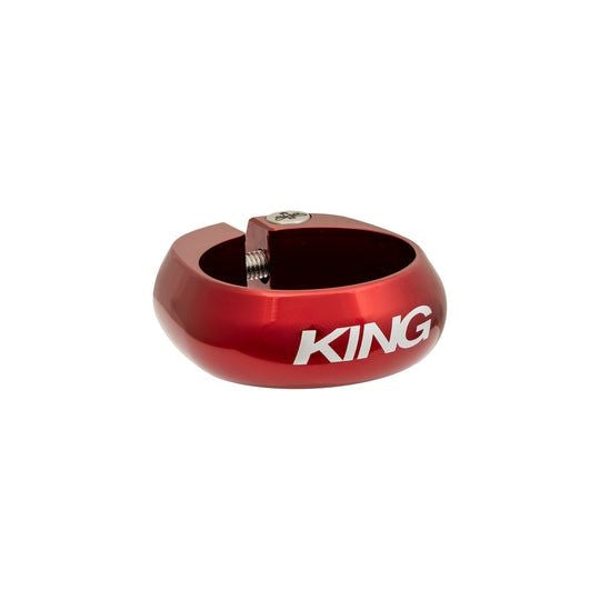 Chris King Seatpost Clamp — 30.0mm / Alloy / Bolt Up / Red