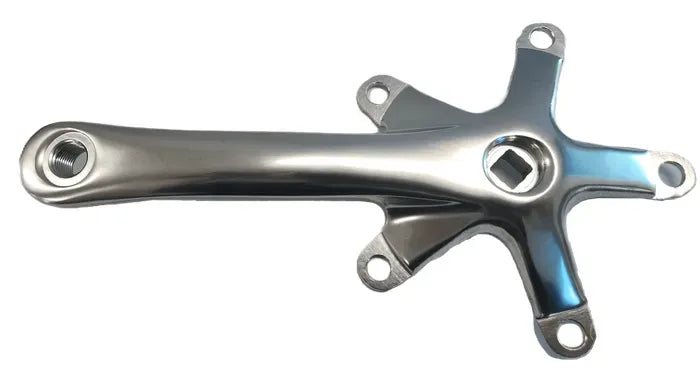 Alloy Crank Arm — Right Hand / 170mm / Square Taper (JIS) / Diamond Orientation / 130 BCD / Polished Silver