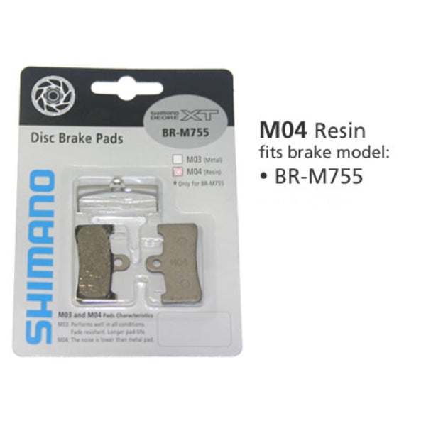 Shimano M04 Disc Brake Pads — Resin Compound