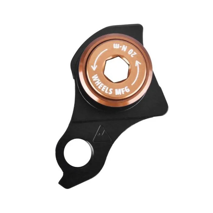 Wheels Mfg Derailleur Hanger DH404-12 — SRAM UDH Compatible / M12 x 1.0 Thru Axle / Copper