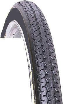 Vee Smooth Wire Bead Tyre  — 14 x 1 3/8" (37-288) / Black Wall