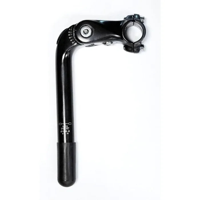 Adjustable Quill Stem — 22.2mm Quill (For 1" Headset) / 25.4mm Bar / 90mm Reach / Black