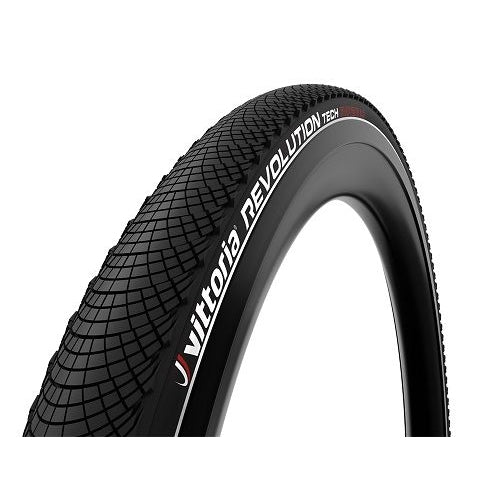 Vittoria Revolution Tech Wire Bead Tyre  — 700 x 28c (28-622) / G2.0 / Reflective / Black Wall