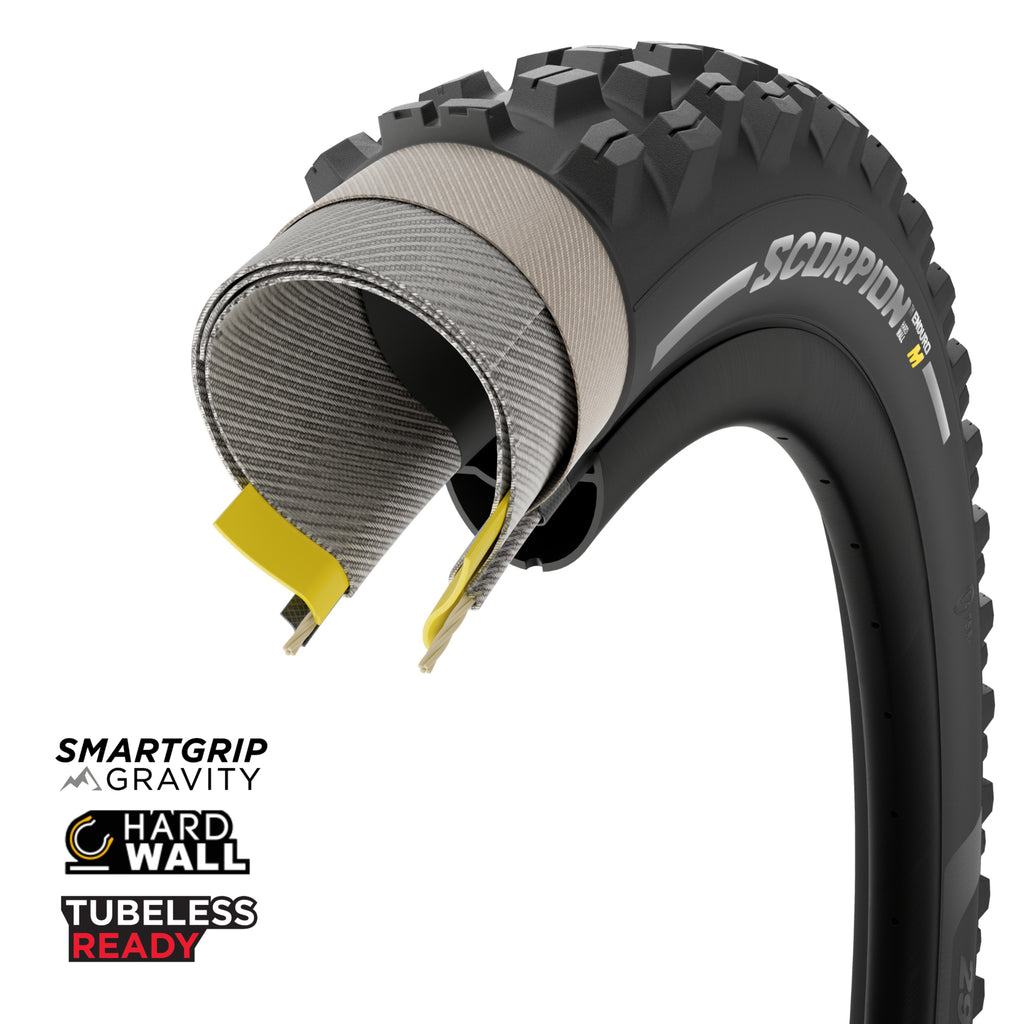 Pirelli Scorpion Enduro Mixed Terrain Hardwall Tubeless Tyre — 27.5 x 2.60" (65-584) / Black Wall