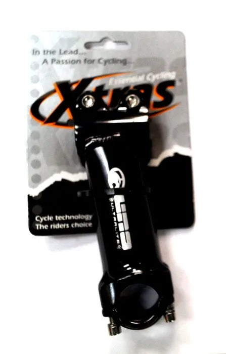 Threadless Stem — 1 1/8" (28.6mm) Steerer / 105mm x 4° / 25.4mm Bar / Alloy / Black