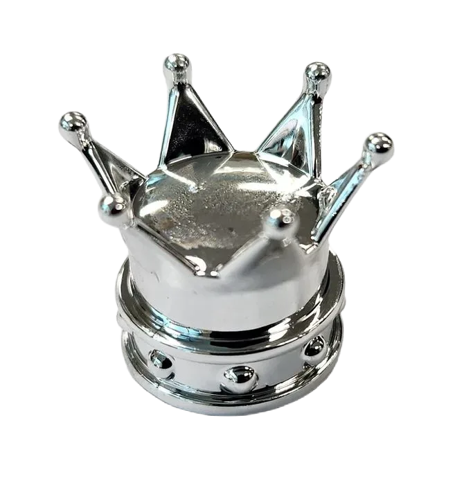 Crown Valve Cap — Schrader / Silver [1pc]