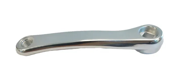 Low Profile Alloy Crank Arm — Left Hand / 152mm / Square Taper (JIS) / Diamond Orientation / Silver