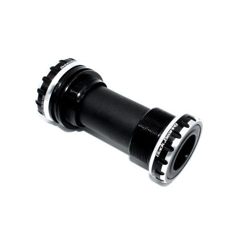 BlackBearing B5 Threaded Bottom Bracket — BSA Frame (68/73mm) / 24mm Spindle (w/ 24/22mm Adapters) / Black