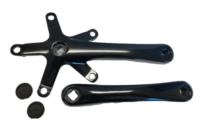 Lasco Alloy Crankset — 170mm / Square Taper / 130mm BCD / Black