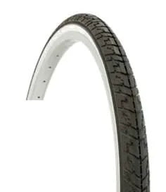Semi Slick Wire Bead Tyre  — 700 x 35c (35-622) / White Wall