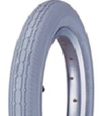 Pram Wire Bead Tyre  — 12 1/2 x 2 1/4" (47-203) / Grey / Grey Wall