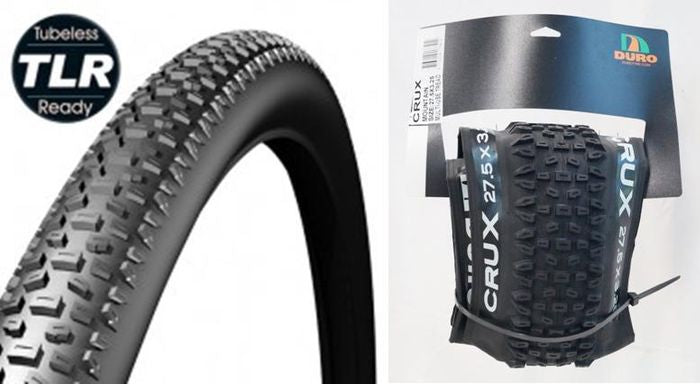 Duro Crux Folding Tyre  — 27.5 x 3.25" (82-584) / Black Wall