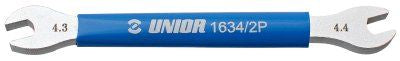 Unior Spoke Wrench — 4.3/4.4mm / Square Drive for Shimano / Blue / 618410