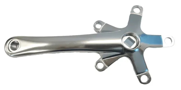 Alloy Crank Arm — Right Hand / 170mm / Square Taper (JIS) / Diamond Orientation / 110 BCD / Polished Silver