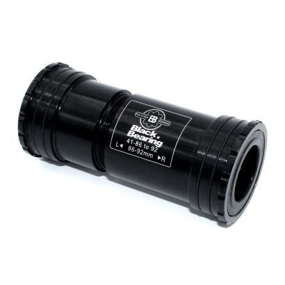 BlackBearing B5 Press Fit Bottom Bracket (Thread Together) — BB86/92 Frame / 24mm Spindle (w/ 24/22mm Adapters) / Black