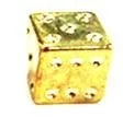 Dice Valve Cap — Schrader / 15mm / Gold [1pc]