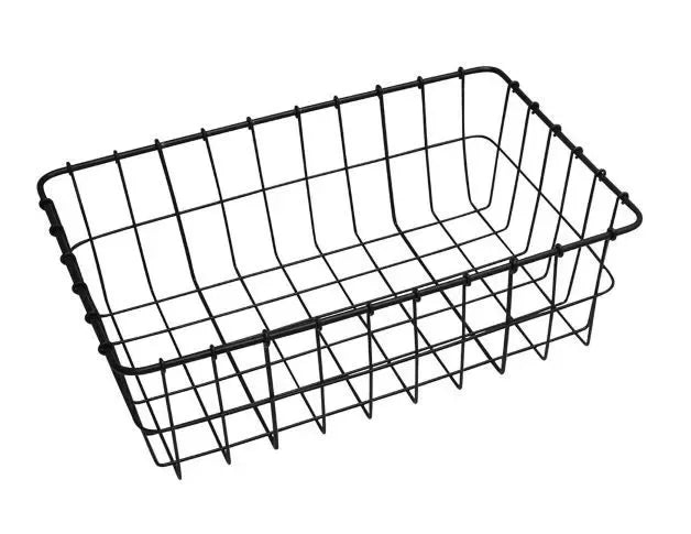Tanaka Basket — Stainless Steel / Black