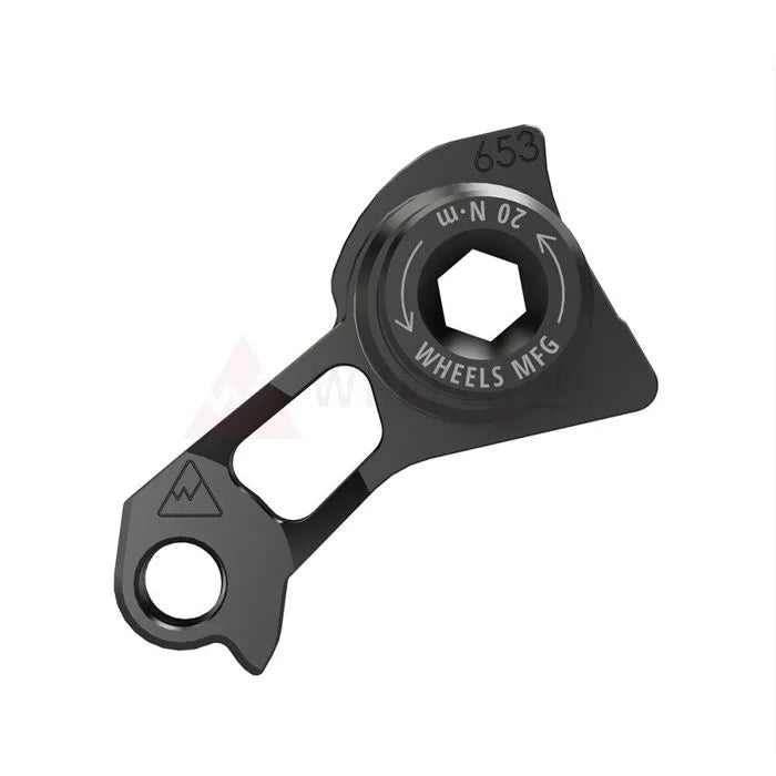 Wheels Mfg Derailleur Hanger DH653 — For Shimano DM MTB (Sram UDH) / M12 x 1.0 Thru Axle
