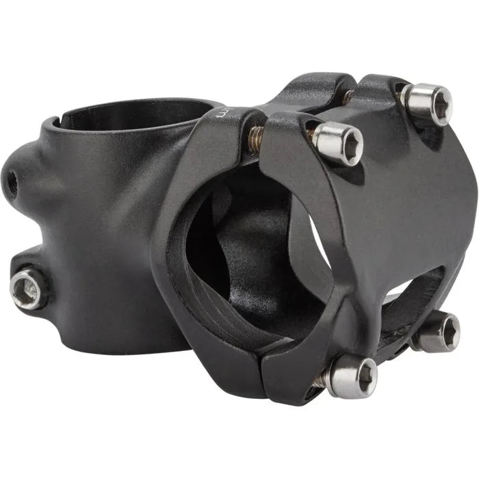 Threadless Stem — 1 1/8" (28.6mm) Steerer / 35mm x 0° / 35.0mm Bar / Alloy / Black