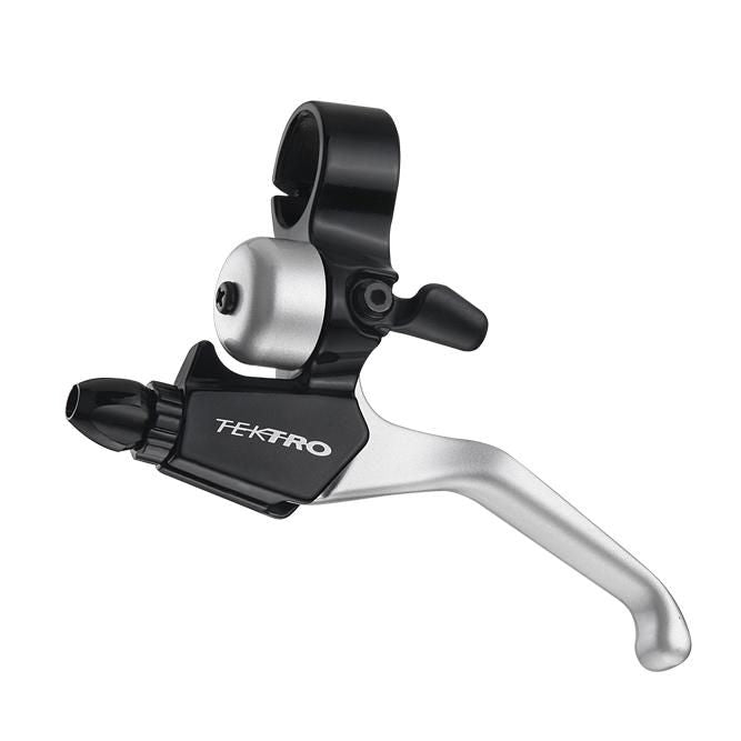 Tektro Bell Brake Lever (Left Only) — V-Brake / 2 Finger / Silver Blade