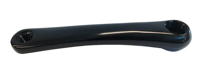 Low Profile Alloy Crank Arm — Left Hand / 165mm / Square Taper (JIS) / Diamond Orientation / Black