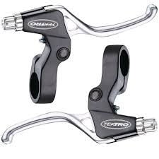 Tektro 510-TS Junior Brake Levers (Pair) — V-Brake / 4 Finger / Silver Blade