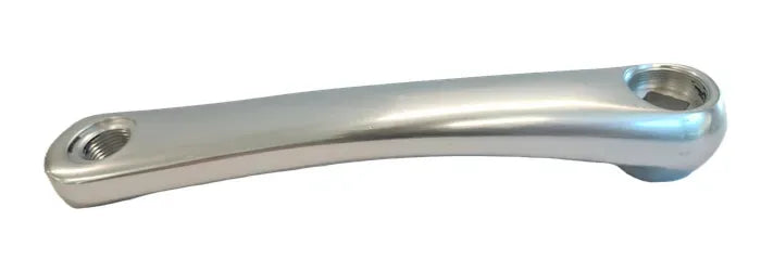 Low Profile Alloy Crank Arm — Left Hand / 165mm / Square Taper (JIS) / Diamond Orientation / Silver