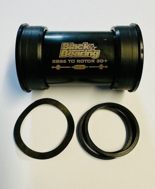 BlackBearing B5 Press Fit Bottom Bracket (Press Cups) — BB86/92 Frame / 30/28mm Spindle (Praxis) / Black