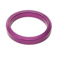 Alloy Headset Spacer — 5mm Height / 28.6mm (1 1/8") / Purple
