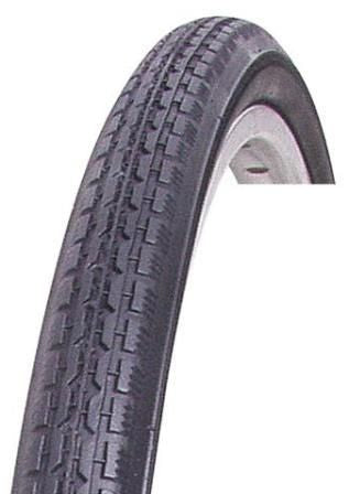 Block Pattern Wire Bead Tyre  — 14 x 1 3/8" (37-298) / Black Wall