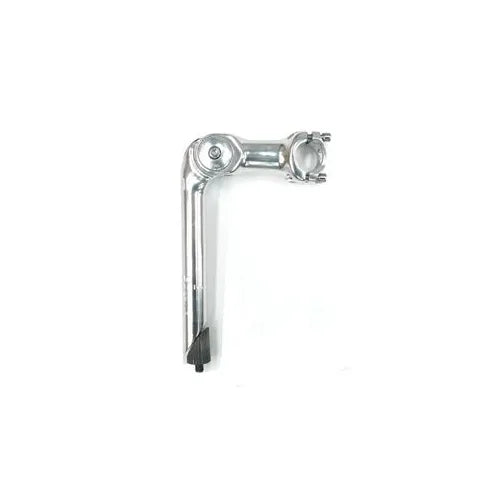 Adjustable Quill Stem — 22.2mm Quill (For 1" Headset) / 25.4mm Bar / 100mm Reach / Alloy / Silver
