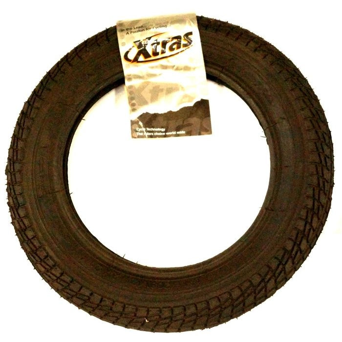 Pram Wire Bead Tyre  — 12 1/2 x 2 1/4" (47-203) / Black Wall