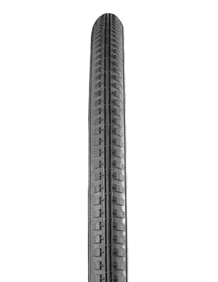 Block Pattern Wire Bead Tyre  — 20 x 1 3/8" (37-451) / Black Wall