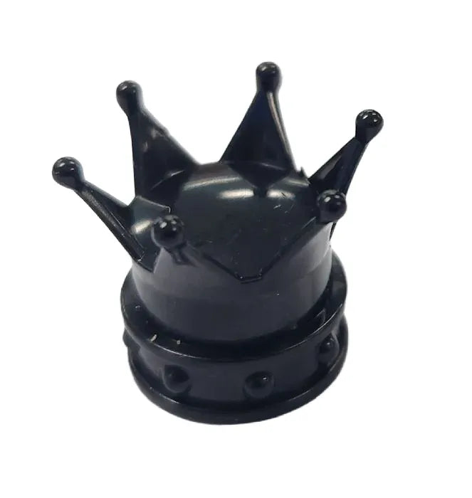 Crown Valve Cap — Schrader / Black [1pc]