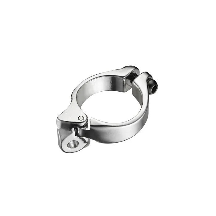 Band Clamp for Braze On Front Derailleur — 31.8mm / Alloy / Silver