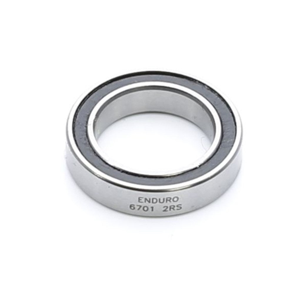 Enduro 6701-2RS Bearing — Radial / ABEC 3 / C3 / 12 x 18 x 4mm [1pc]