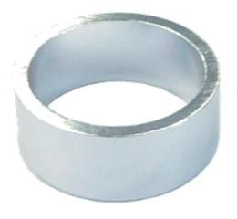 Alloy Headset Spacer — 15mm Height / 28.6mm (1 1/8") / Silver