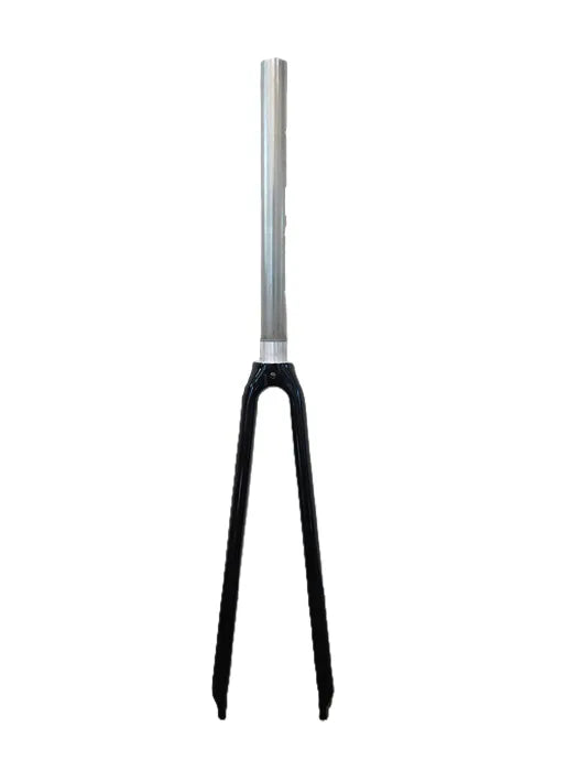 Rigid Road Fork — For 700c Wheel / 1 1/8" Threadless / Caliper Brake / Alloy + Cr-mo / Black