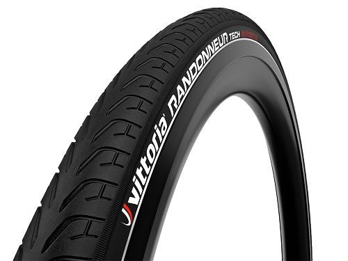 Vittoria Randonneur Tech Wire Bead Tyre  — 27.5 x 1.75" (47-584) / G+ / Reflective / Black Wall