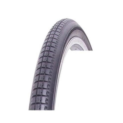 Vee Block Pattern Wire Bead Tyre  — 16 x 1 3/8" (37-340) / Black Wall