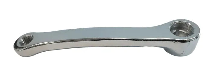 Steel Crank Arm — Left Hand / 152mm / Square Taper (JIS) / Diamond Orientation / Chrome Silver