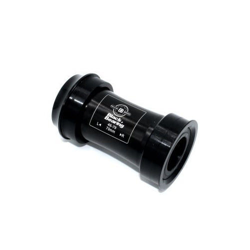 BlackBearing B5 Press Fit Bottom Bracket (Press Cups) — BBRight Frame / 24mm Spindle (w/ 24/22mm Adapters) / Black