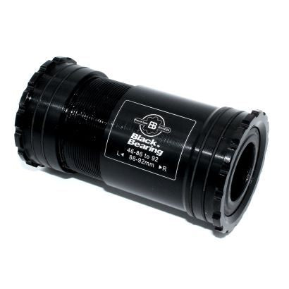 BlackBearing B5 Press Fit Bottom Bracket (Thread Together) — BB386EVO / 30/28mm Spindle (Praxis) / Black