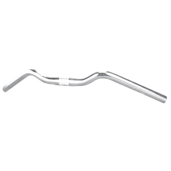 Alloy Cruiser Handlebars — 25.4mm Clamp / 61cm Wide / 26mm Rise / 33° / Silver