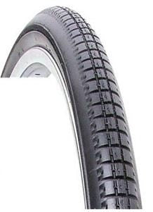 Vee Block Pattern Wire Bead Tyre  — 24 x 1 3/8" (37-540) / Black Wall